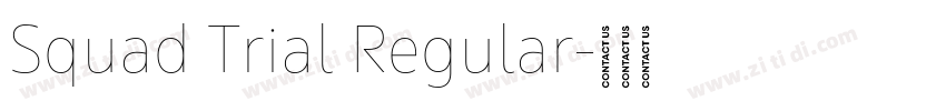 Squad Trial Regular字体转换 Squad Trial Regular字体转换